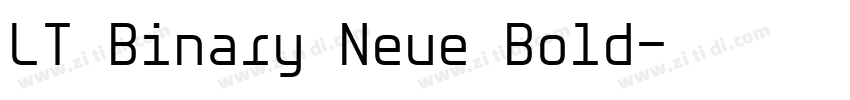 LT Binary Neue Bold字体转换